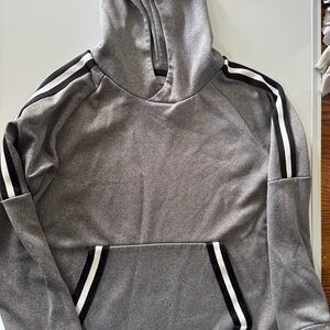 MTA Sports Gray Hoodie with Black Stripes